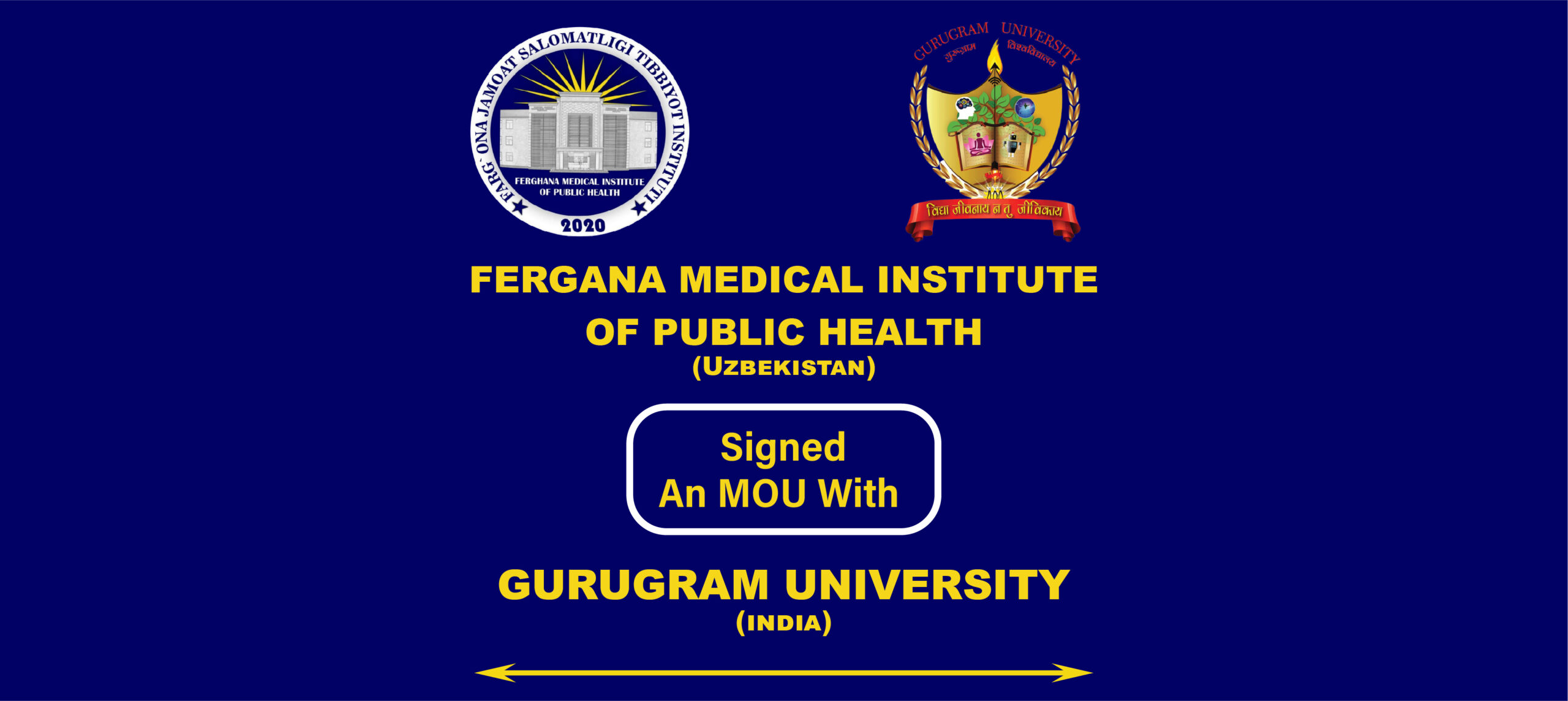 Fergana Medical school of Public Health Signed an MOU with Gurgaon university